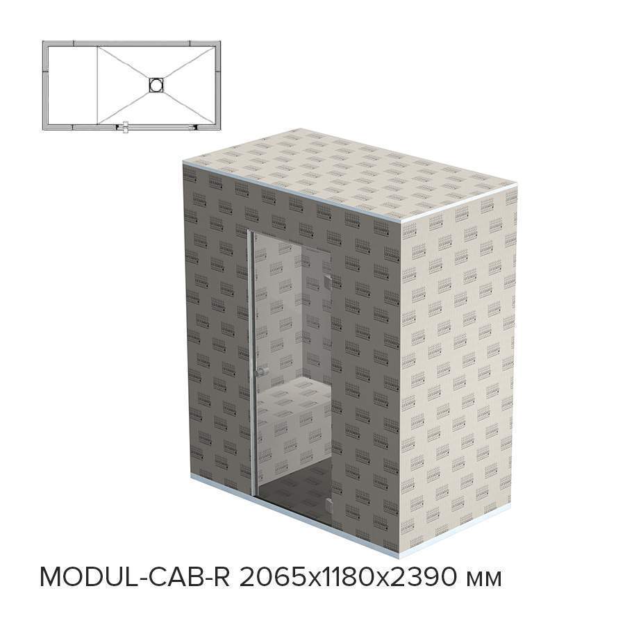 Готовый хамам Lux Elements Modul-Cab-R 2065/1180 (рис.3)